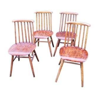4 Scandinavian chairs fanett Ilmari Tapiovaara from the 50s