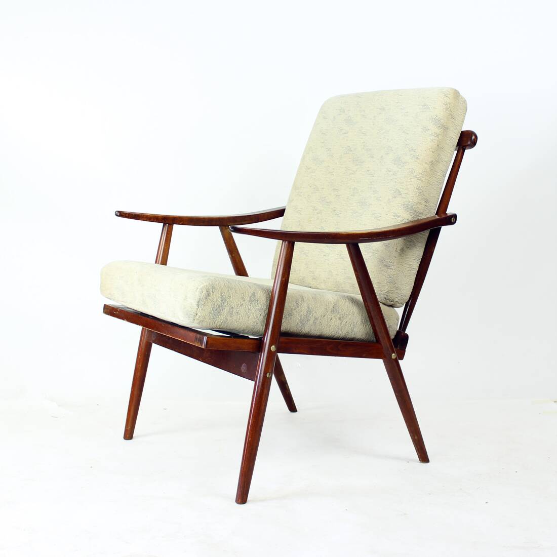 Boomerang Armchair By Ton, Czechoslovakia 1960s