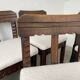 Set of 6 brutalist chairs from the 1940s