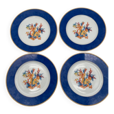 4 assiettes à dessert Haviland model Océane