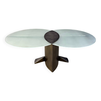 Postmodern dining table by Belgochrom, 1980s