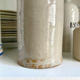 Beige glazed stoneware pot