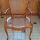 Fauteuil louis XV bois et cannage