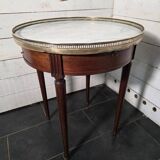 Louis XVI style bouillotte table in mahogany