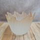 Vintage tulip lampshade in frosted glass.