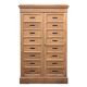 Notary cabinet in solid raw oak, 1920