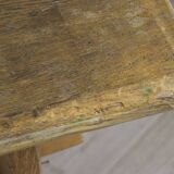 Brutalist solid wood dining table - 1950s/60s