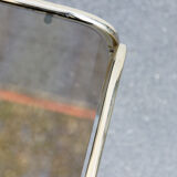 Metal coffee table Gold smoked top Italy 70