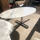 Oval marble table  1970