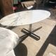 Oval marble table  1970