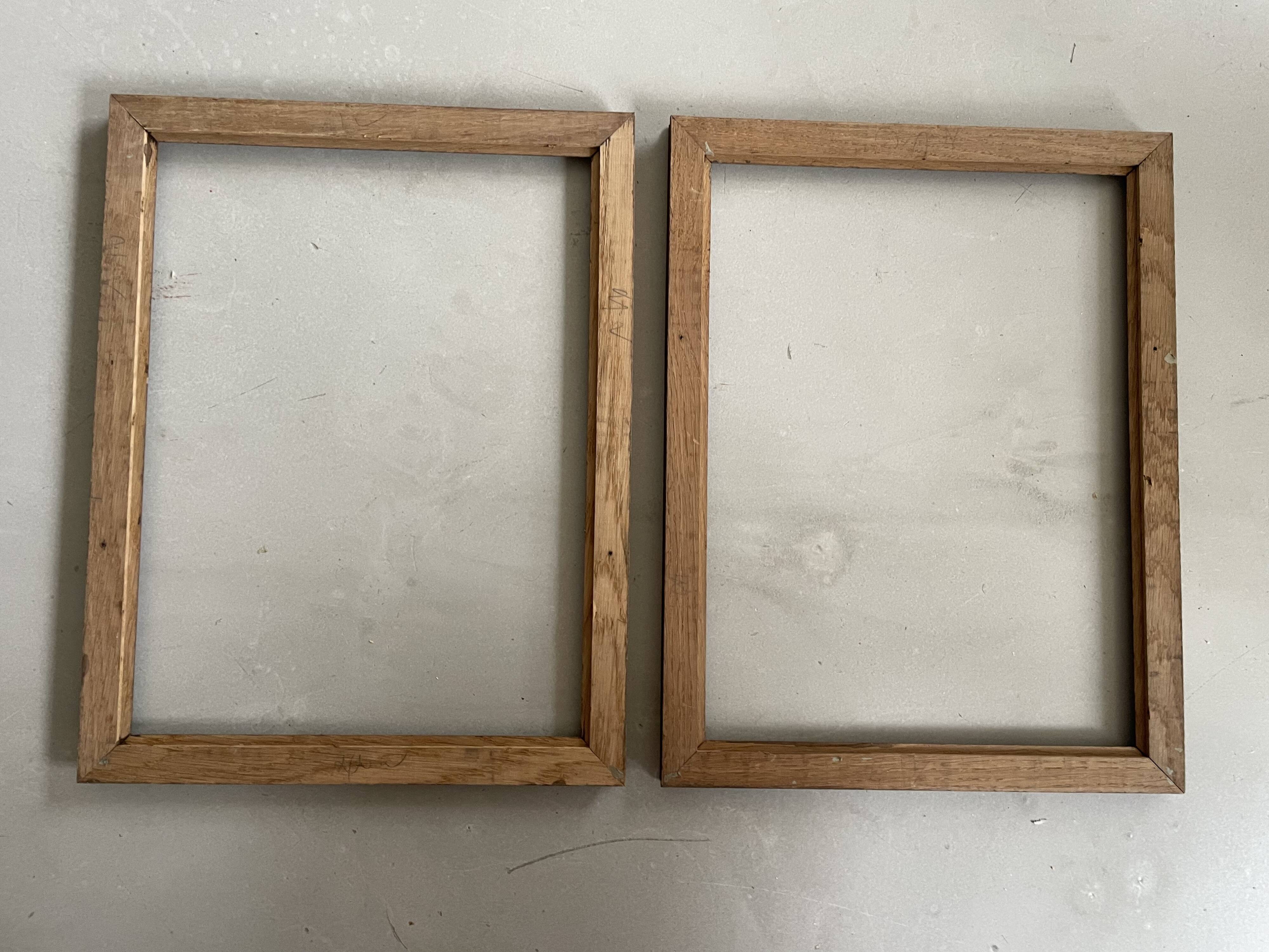 Set of 2 wooden frames 45x35cm