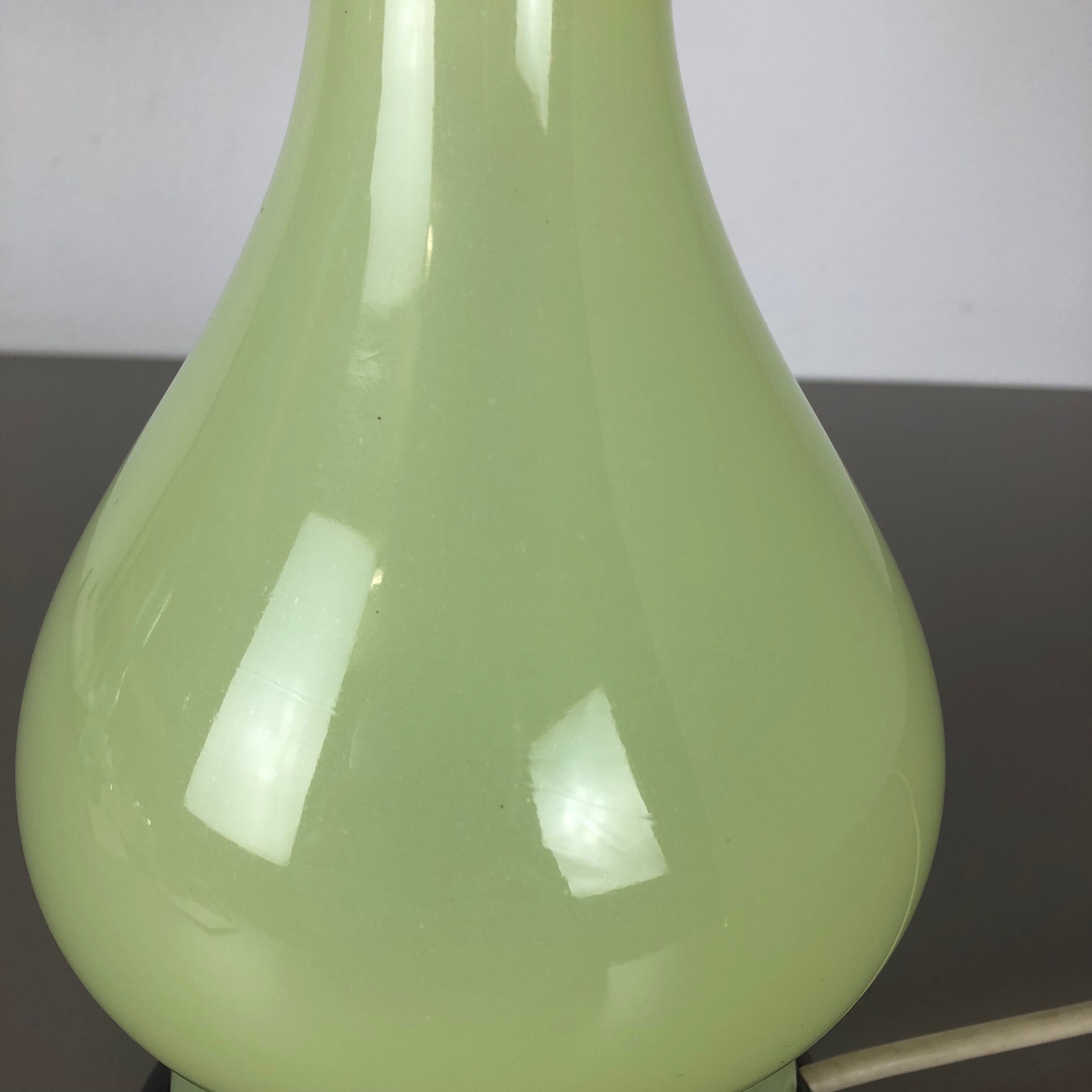 Murano glass "lime" table light by Cenedese Vetri, 1960s