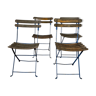 Set of 4 folding chairs guinguette