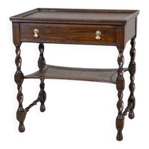 table d'appoint en chêne - marron