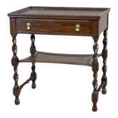 Table d'appoint en chêne marron foncé, années 1930