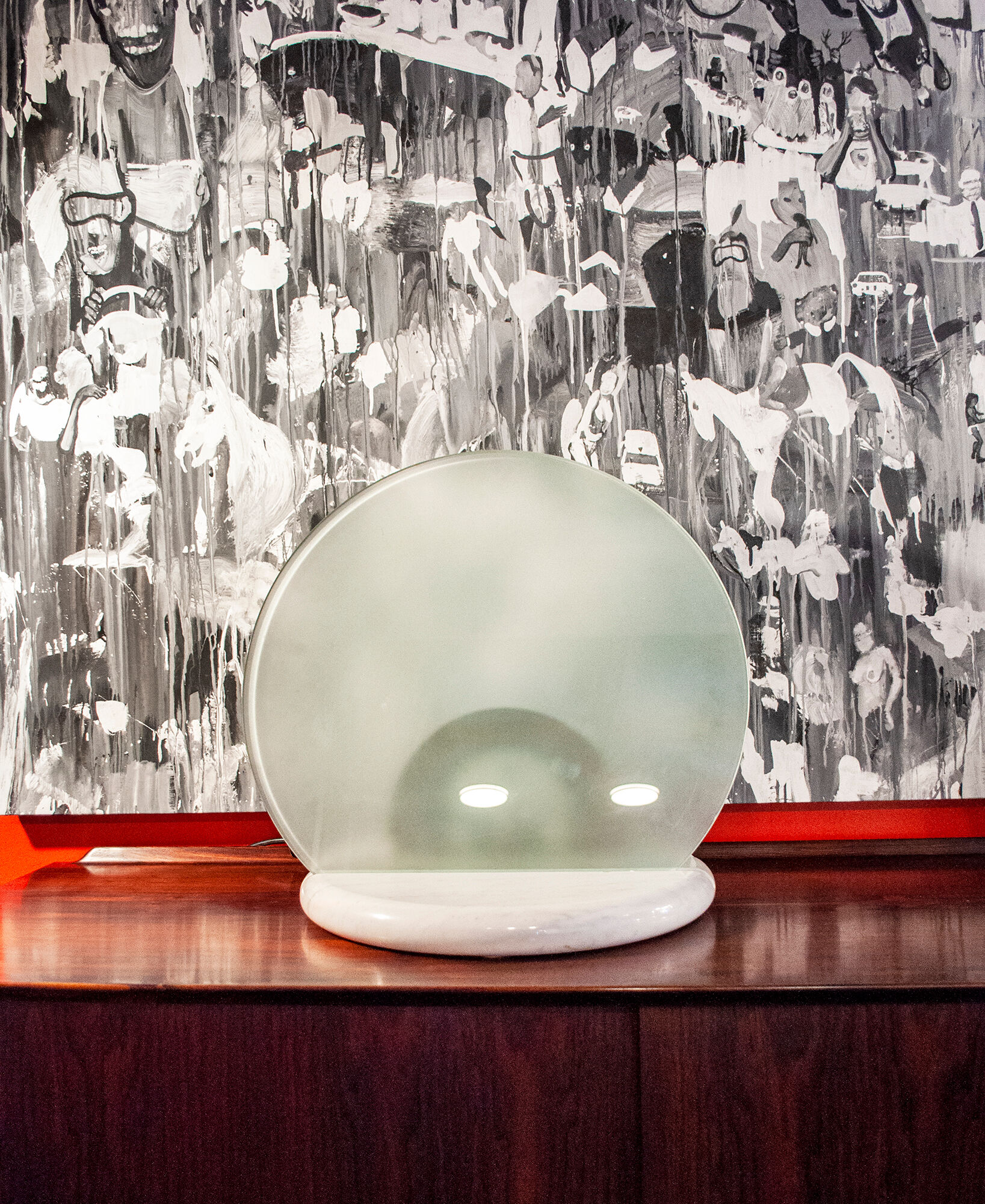 Gong lamps by Bruno Gecchelin for Skipper Italia Year 1981