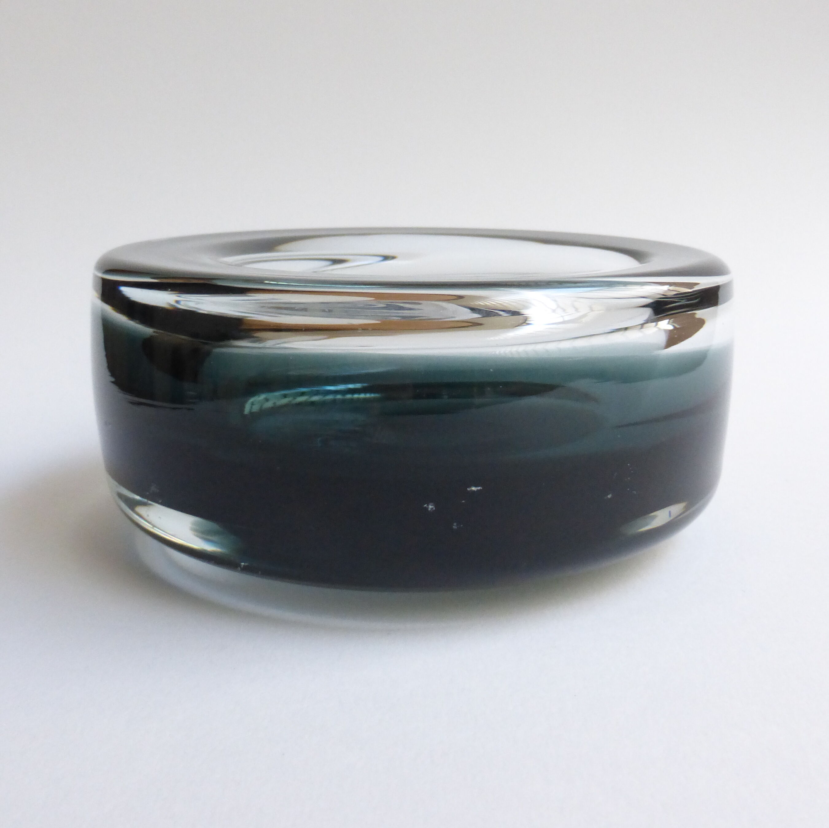Scandinavian double-layered glass ashtray Per Lütken, 1960's