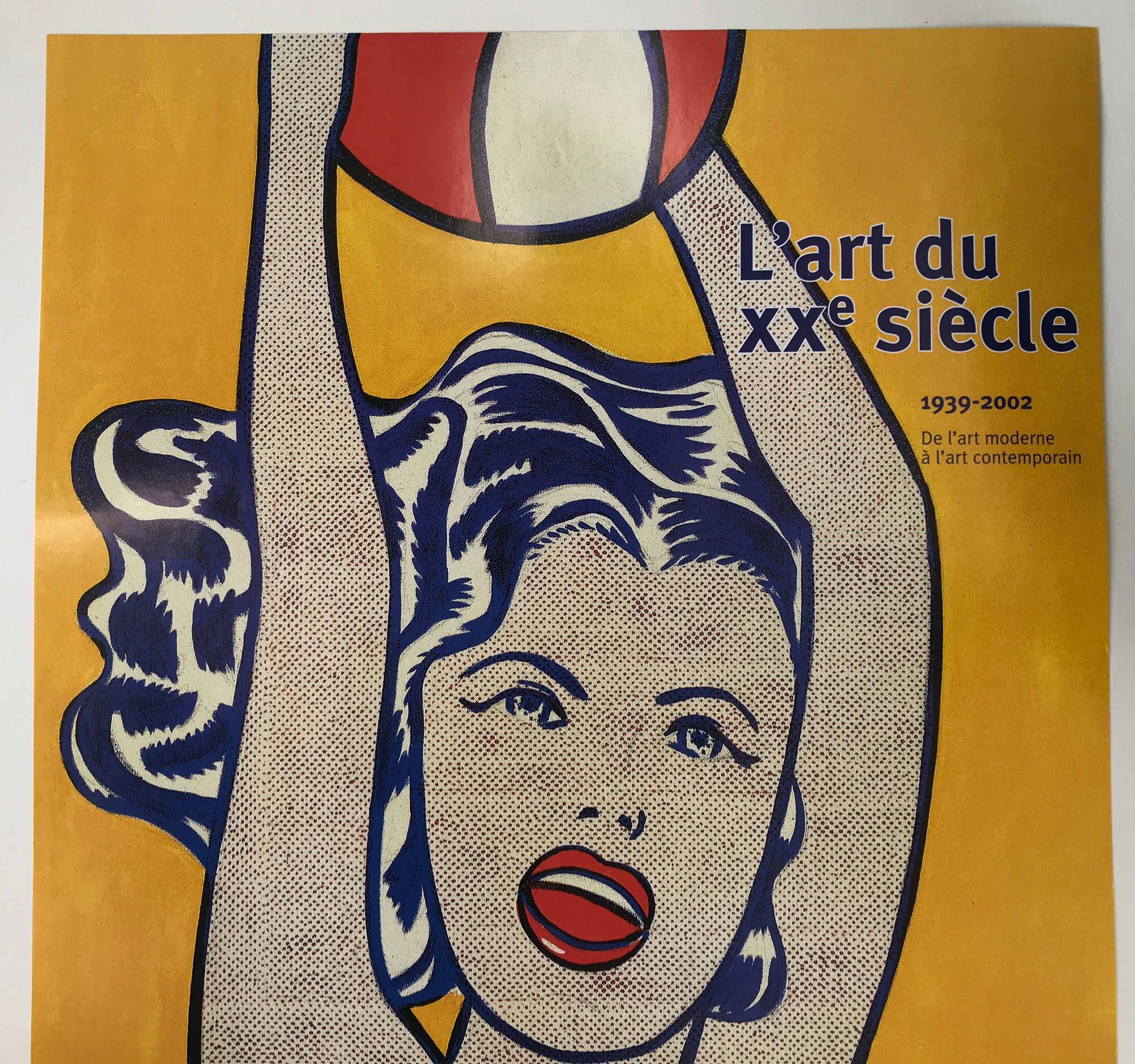 Poster roy lichtenstein girl with ball / l'art du xxe siècle, 2005