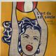 Affiche roy lichtenstein girl with ball / l'art du xxe siècle, 2005