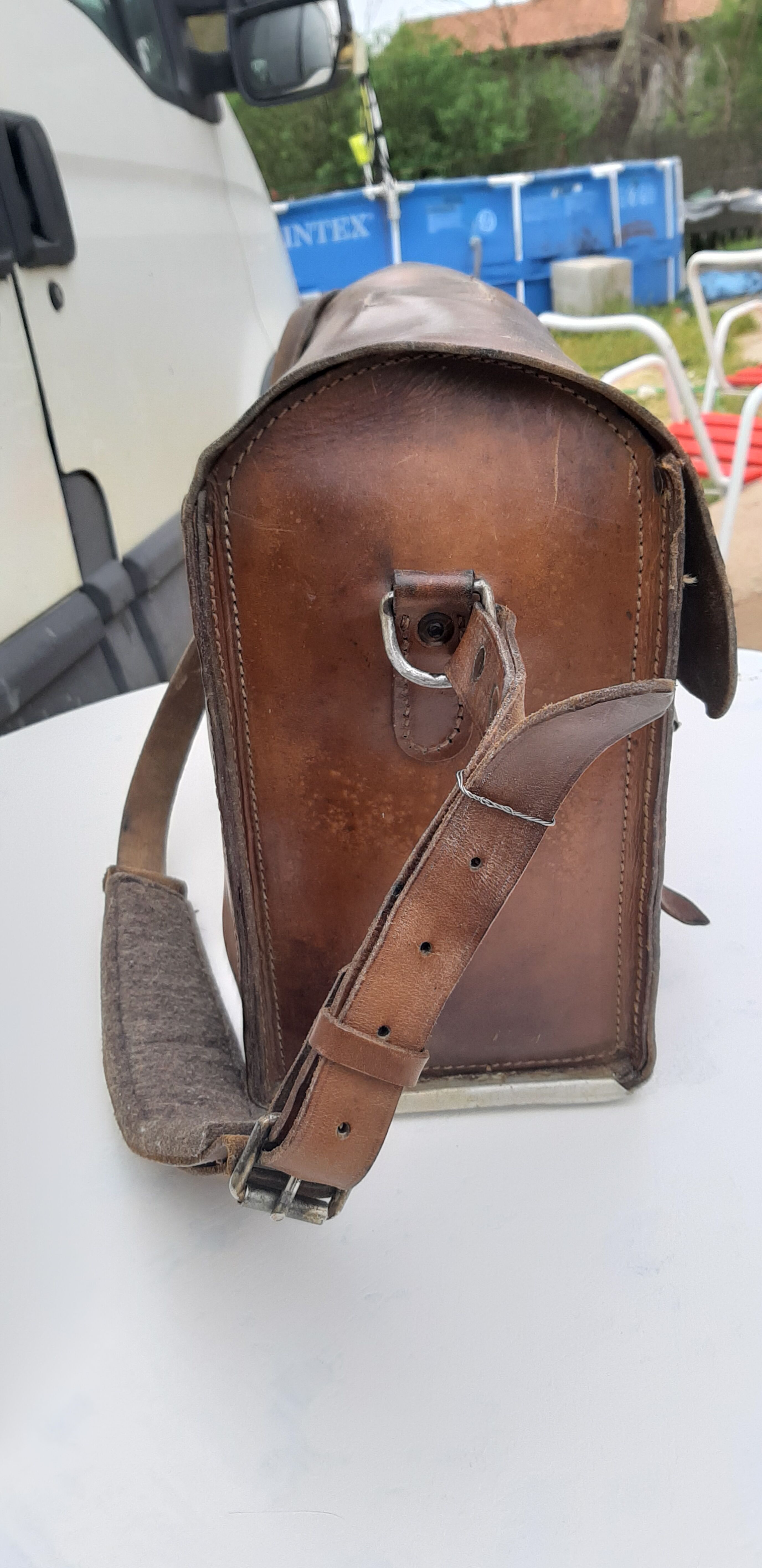 Edf leather work bag