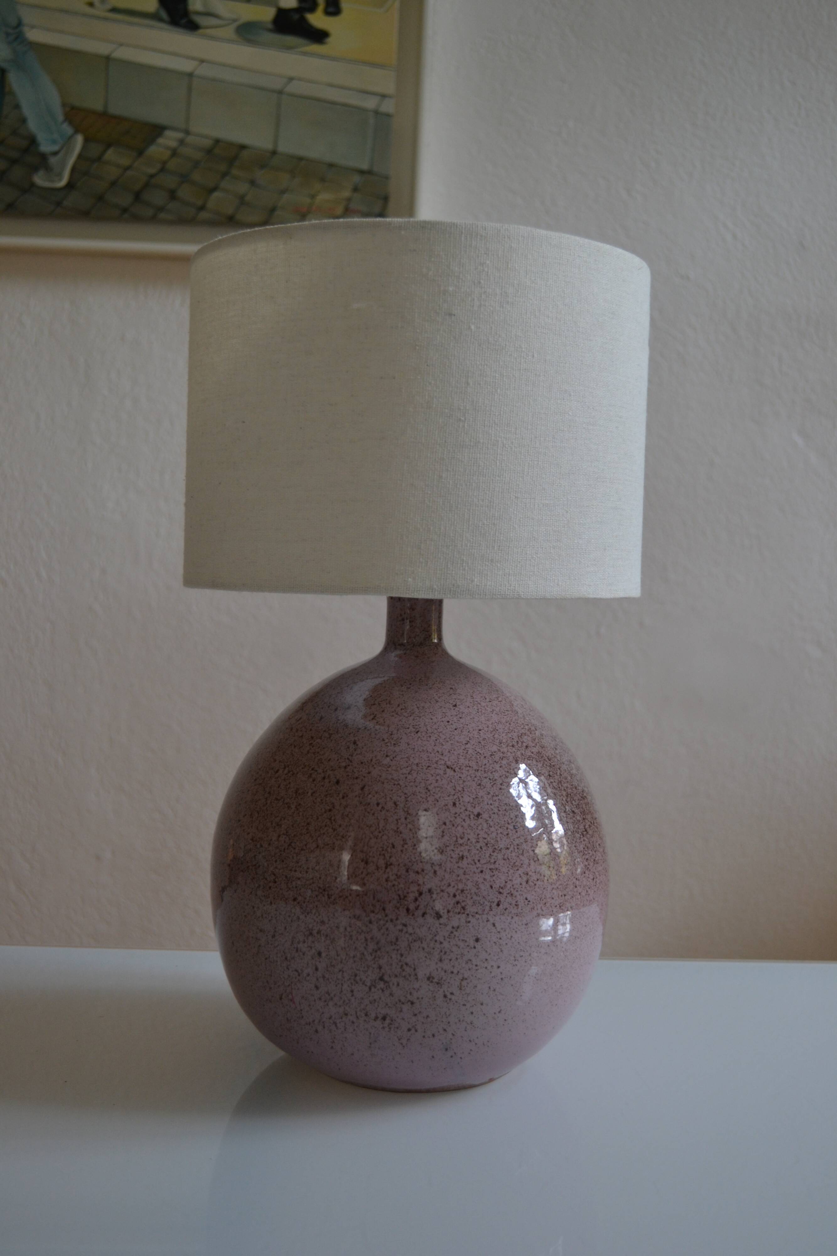 Lampe vintage céramique par Roland Zobel " Les cyclades " à Anduze