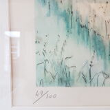 Watercolor Norman bocage signed