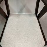 Bridge armchair in new French terry fabric