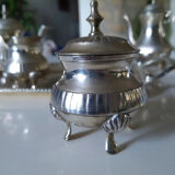 Silver metal coffee set