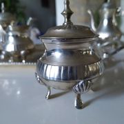 Silver metal coffee set