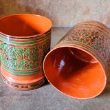 Old vintage lacquer box Asia Burma China