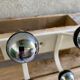 Vintage wall coat rack, Ten hooks, 70s