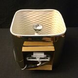 Golden ceramic cube wall light