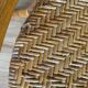 Suite de 4 chaises rotin 1970bois cintre belle patine