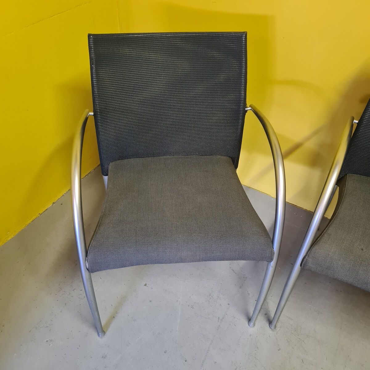 3 italian tonon design armchairs or office chairs, from the 1990s