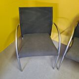 3 italian tonon design armchairs or office chairs, from the 1990s