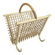 Bamboo and rattan magazine rack from the 70s