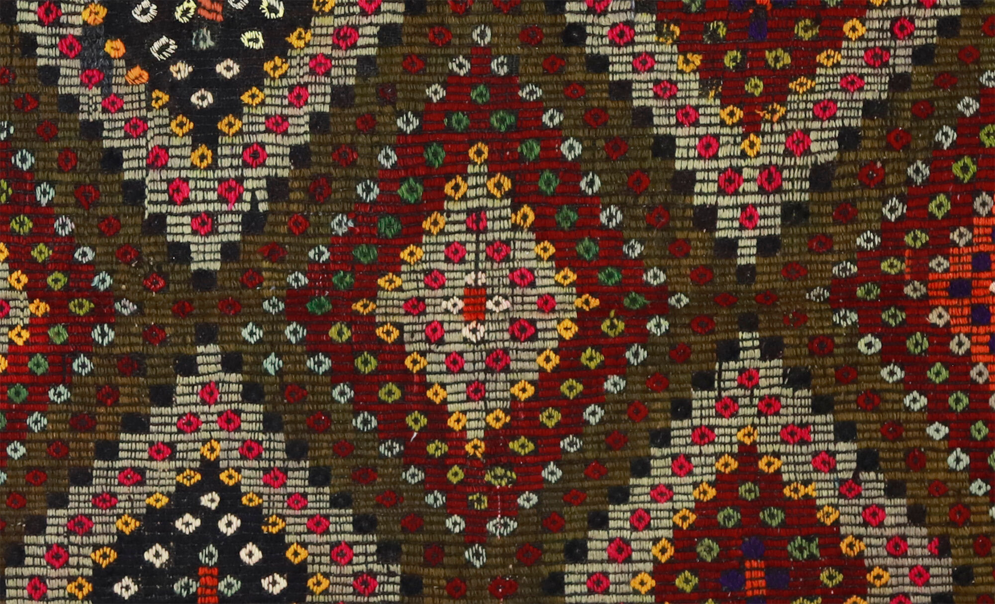 Anatolian handmade kilim rug 243 cm x 180 cm