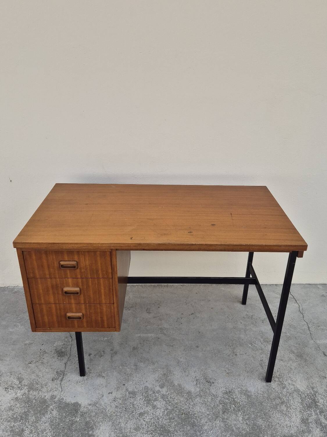 Vintage 1950s Scandinavian style modernist desk