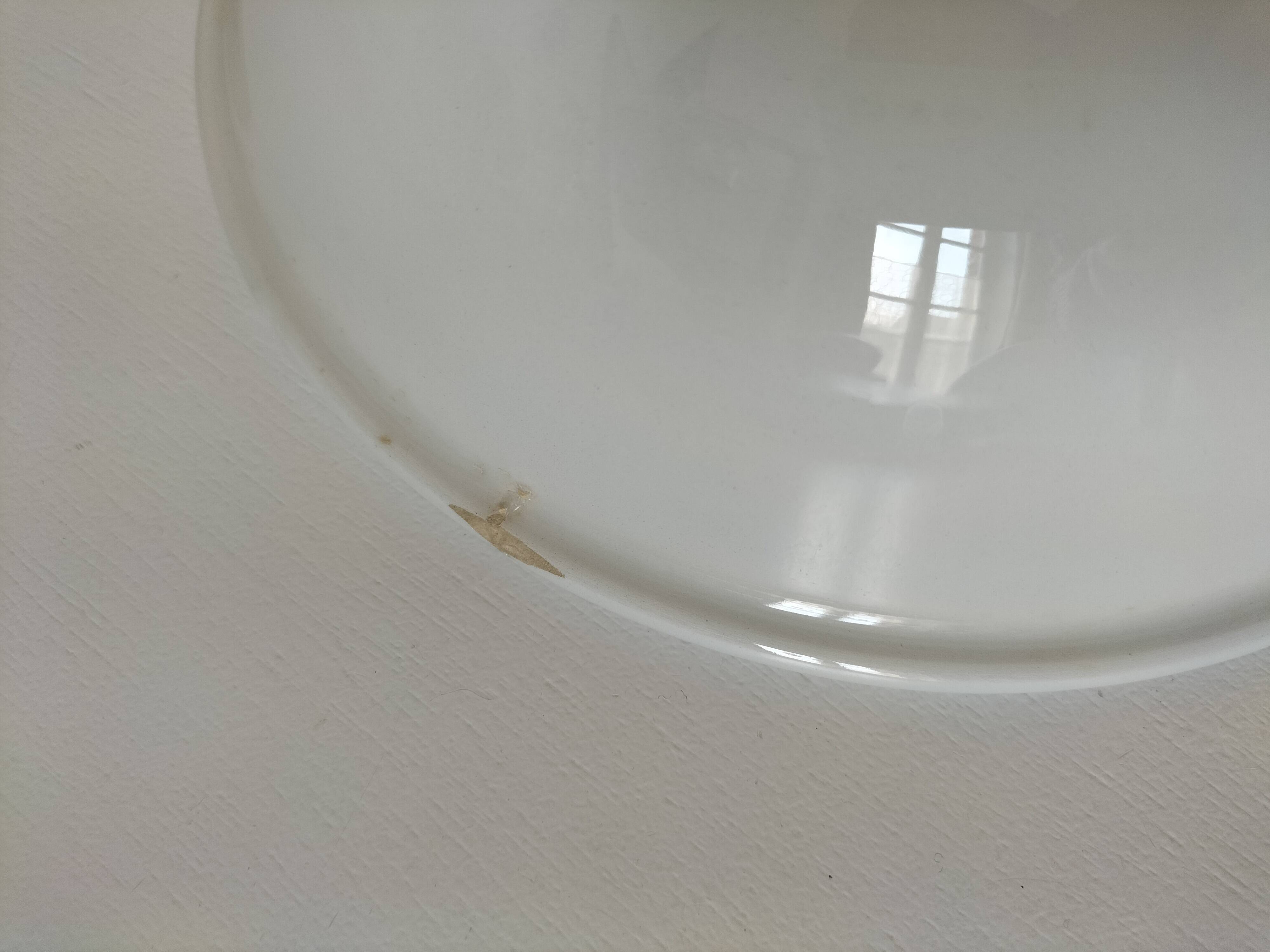 Trio of Italian 1970s deep plates, ochre brown floral decoration