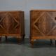 1932s pair of art deco bedside tables, Czechoslovakia