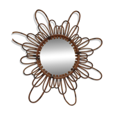 Miroir en rotin