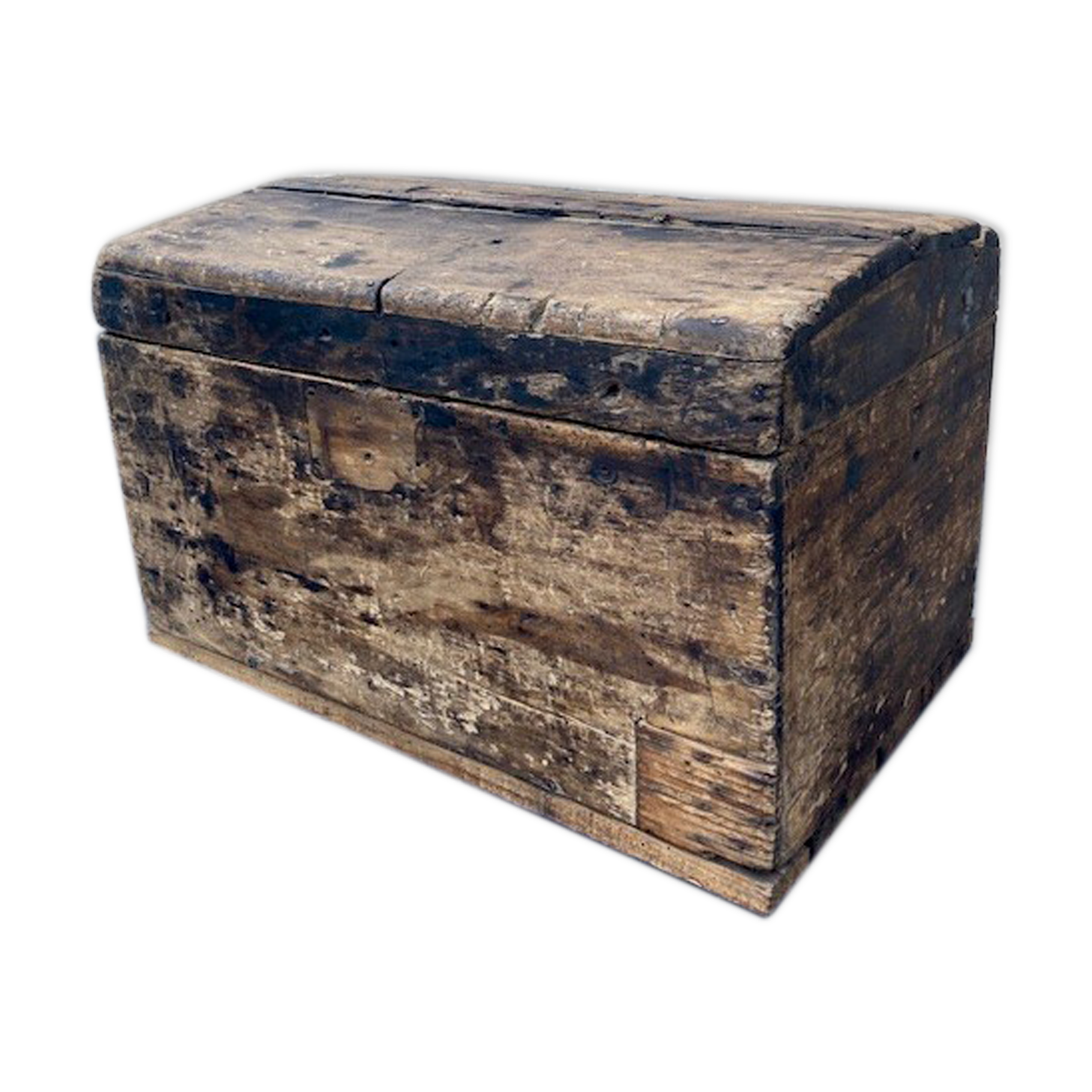 Old small wooden trunk