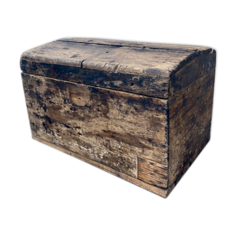 Old small wooden trunk