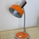 1970s orange metal desk lamp