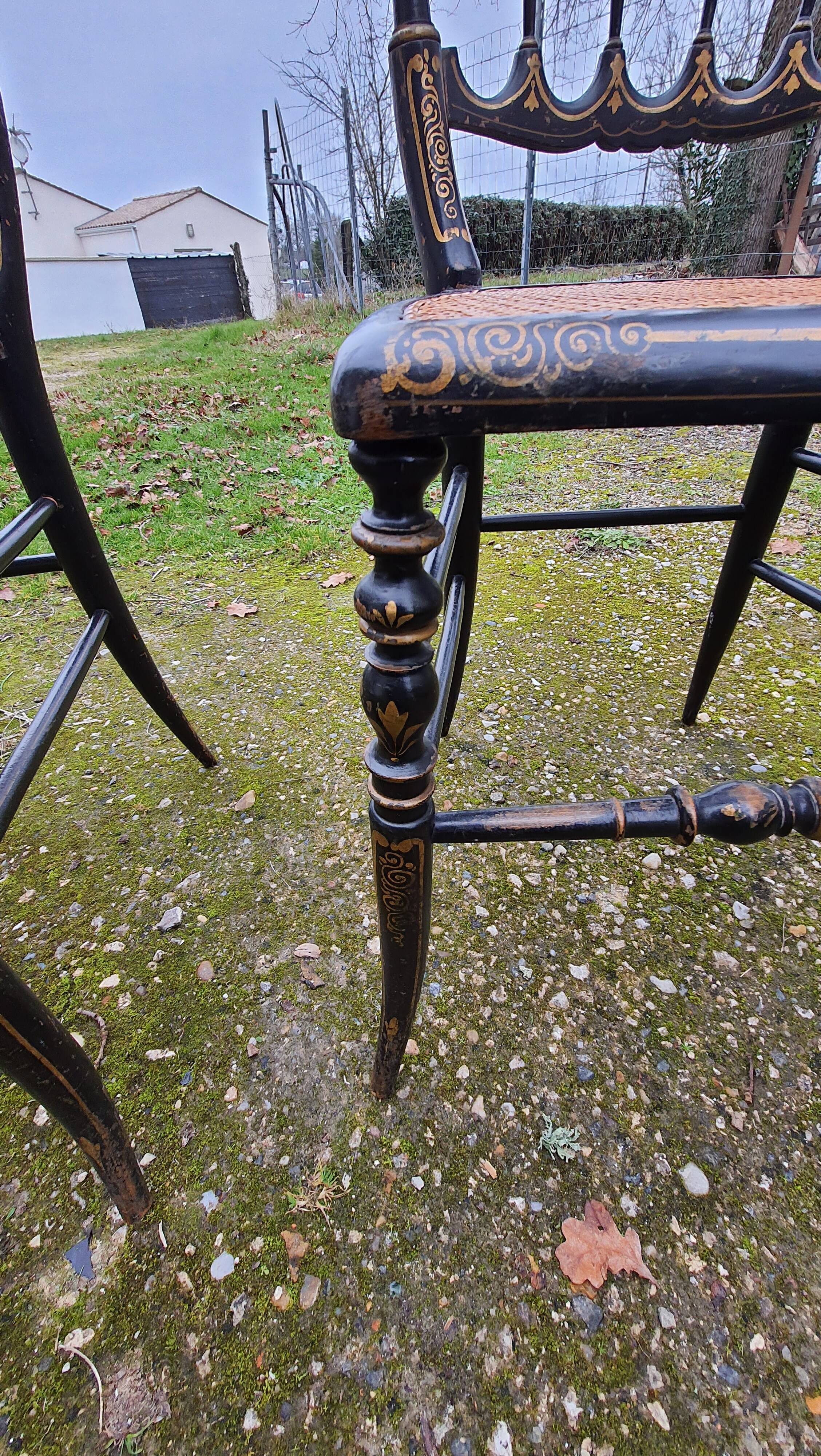 Pair of Napoleon III chairs