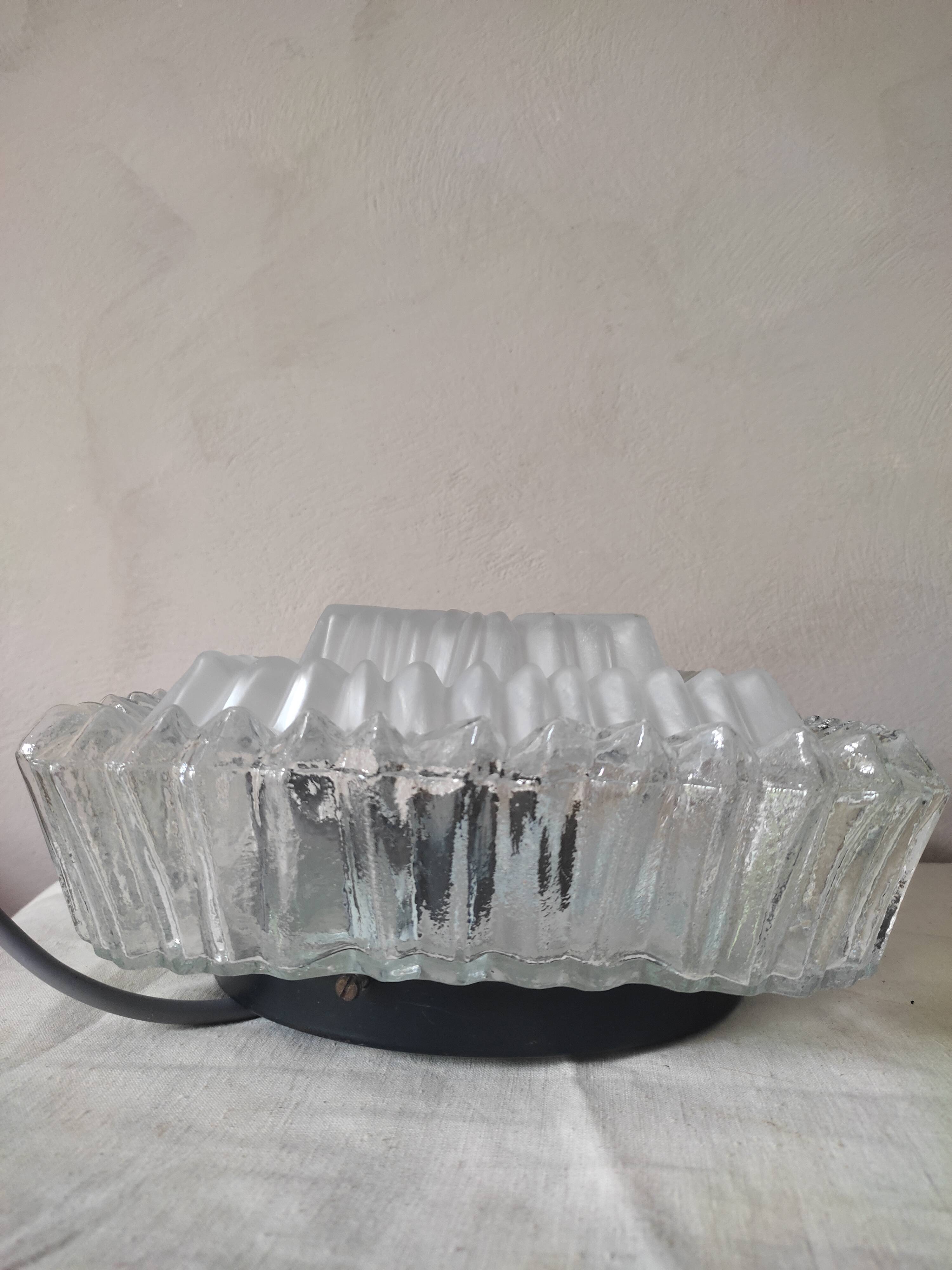 Glass square ceiling light