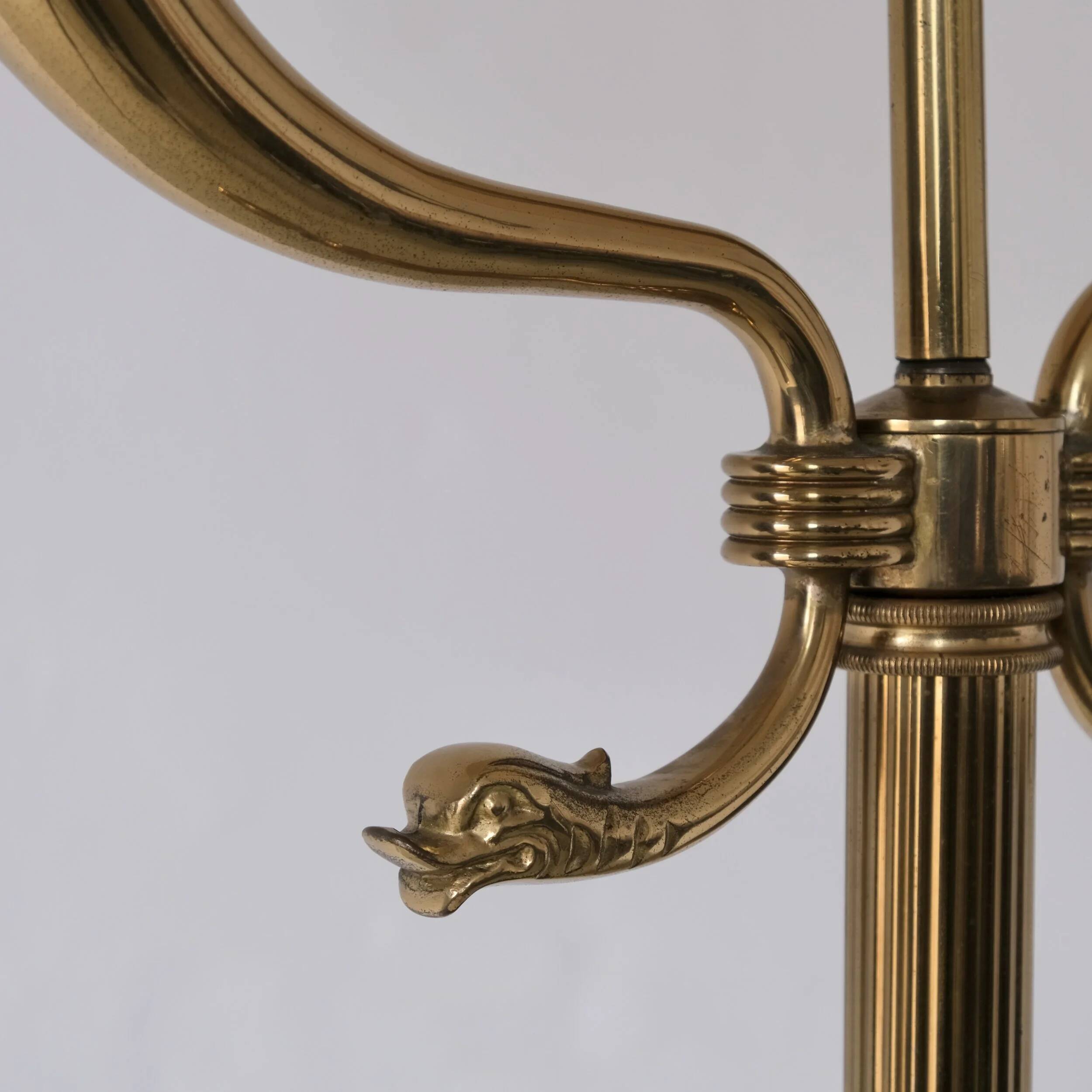 Maison Jansen neoclassical brass floor lamp | France | 1960s