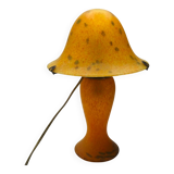 1980s V.A. France Table Lamp - Blown Glass Mushroom Shape