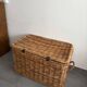 Large vintage wicker trunk