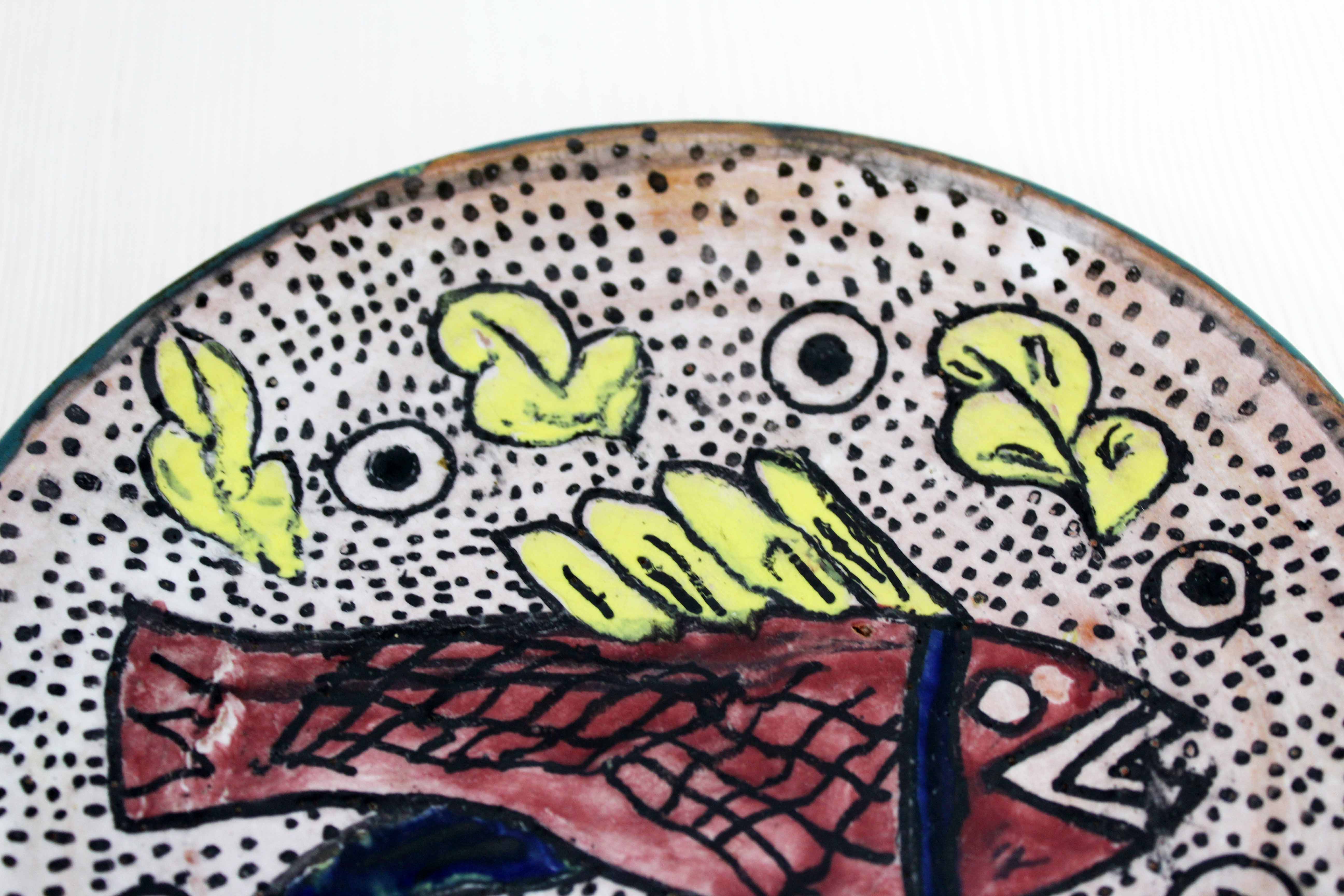 Decorative plate in sandstone 1930